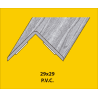 CANTONERA PVC PINO ADHESIVA 29x29