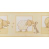 Cenefa adhesiva Children&acute;s Fluffy Friends 0564