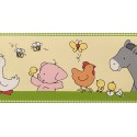 Cenefa adhesiva Children´s Farmyard 30585