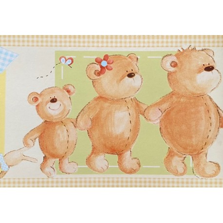 Cenefa adhesiva Children´s Teddy Playtime 30439