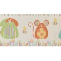 Cenefa adhesiva Children´s Patchwork Animals 30588