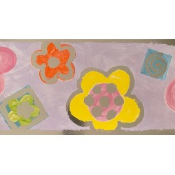 Cenefa adhesva Children´s Funky Floral 61719