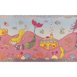 Cenefa adhesva Children´s Mermaid 60891