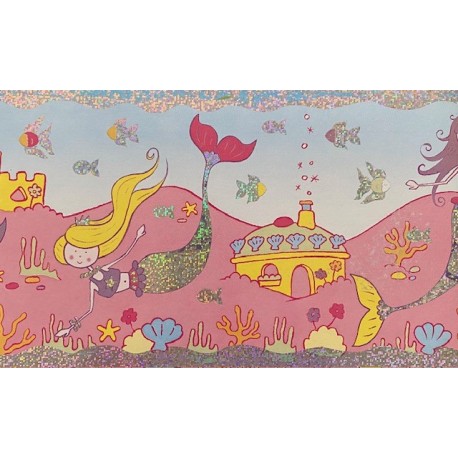 Cenefa adhesva Children´s Mermaid 60891