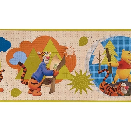 Cenefa adhesiva Disney My Friends Tiggers & Pooh 62494