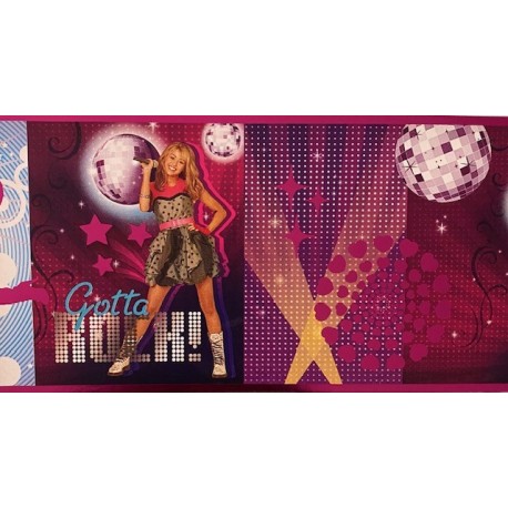 Cenefa adhesiva Disney Hannah Montana 62423