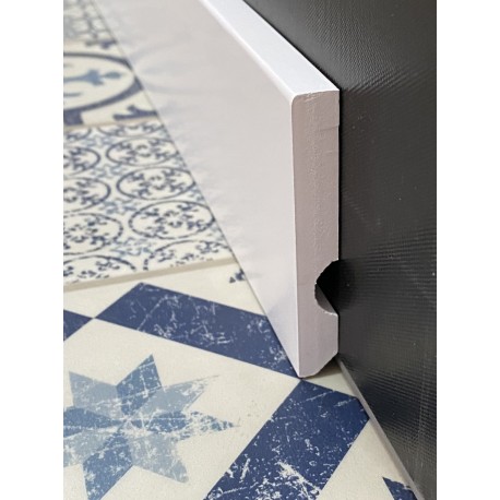 RODAPIE PVC LACADO BLANCO 90x12mm
