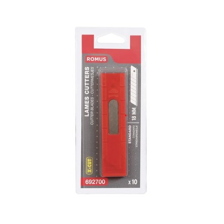 BLISTER 10 CUCHILLAS 18mm X-CUT