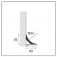 Subida PVC 30x30